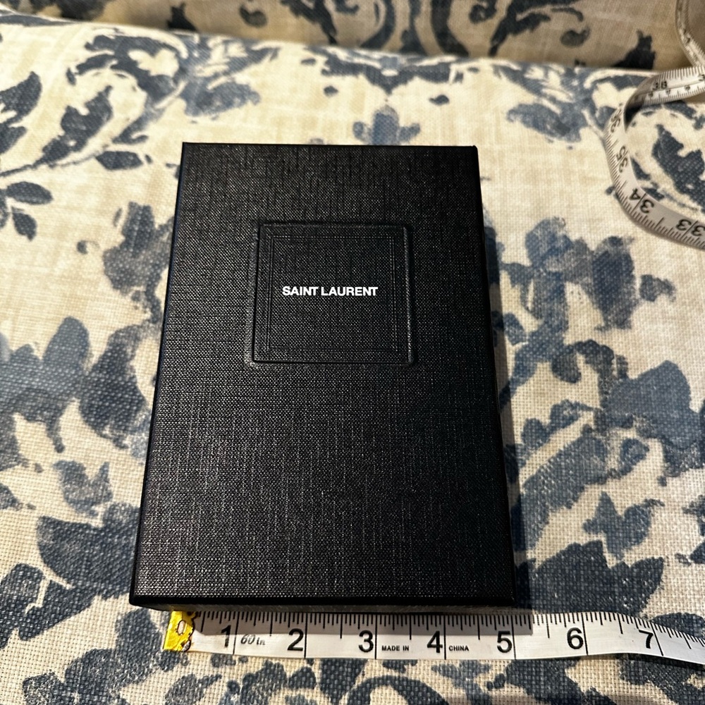 Authentic Saint Laurent textured paper box